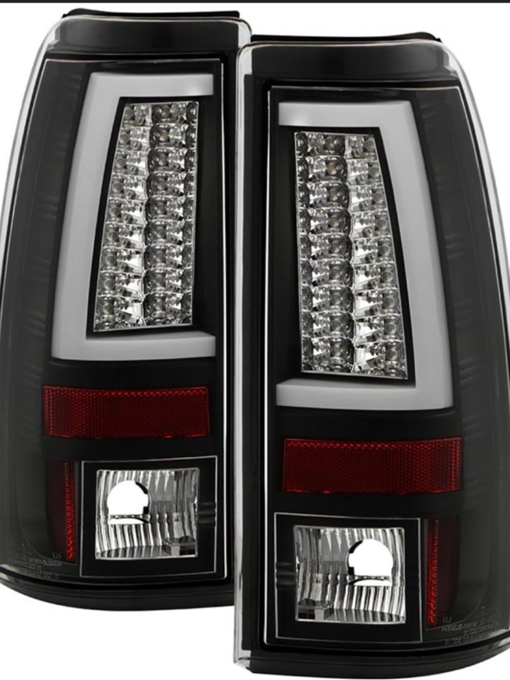 LED Spyder Tail Lights - Black Housing (Pair) GMC CHEVY PICKUP